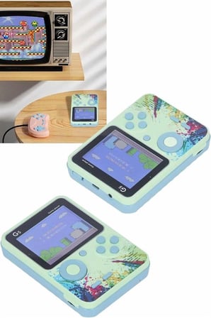 Hediye Game Box Oyun Konsolu 500 Retro Oyunlu Mini Taşınabilir 3 İnç