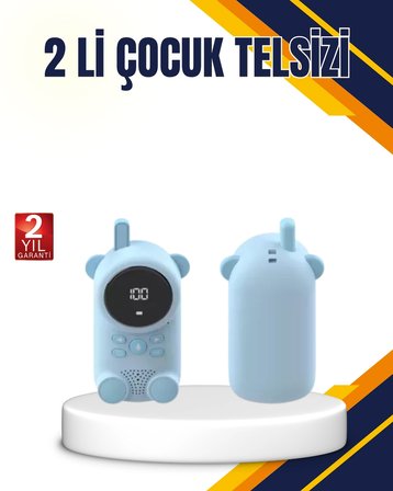 Hediye Çocuk Ve Bebek Telsizi – 22 Kanal, Vox Modu, Usb Şarjlı, Renkli Ekran