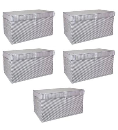 Hediye Çok Amaçlı Düzenleyici Kutu Organizer Cırt Cırtlı Hurç Mega Plus Boy 40cm X 30cm X 70cm (5 Adet)