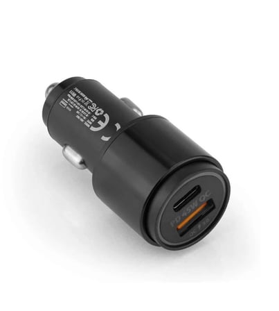 Hediye 45w Pd Usb Oto Şarj Kafa Hızlı Şarj Çakmaklık Adaptörü, Usb-c Ve Usb-a Çıkışlı, İphone Ve Android Uyumlu