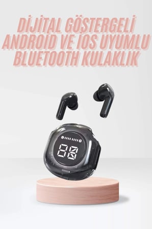 Hediye Yeni Nesil Bluetooth Kulaklık Dijital Göstergeli  Dokunmatik 5.3 Kablosuz