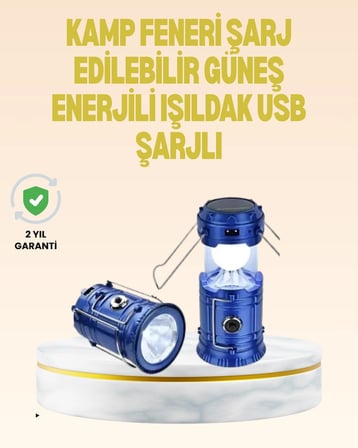 Hediye Katlanabilir Usb Çıkışlı Kamp Feneri – Şarj Edilebilir, Dayanıklı Ve Çok Fonksiyonlu