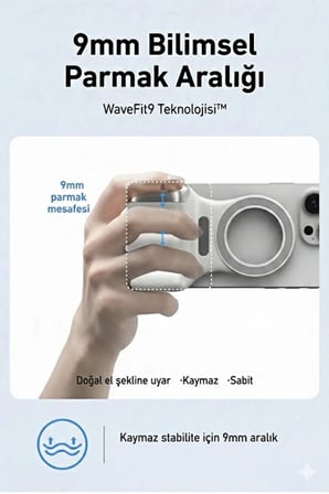 Hediye Magsafe Selfie Çubuğu Kamera Kolu Profesyonel Çekim Zoom