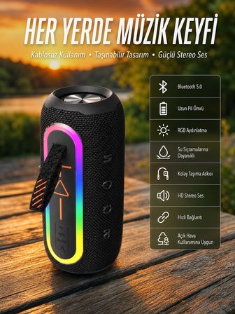 Hediye Kablosuz Bluetooth Hoparlör Taşınabilir Çoklu Bağlantılı Özelliği