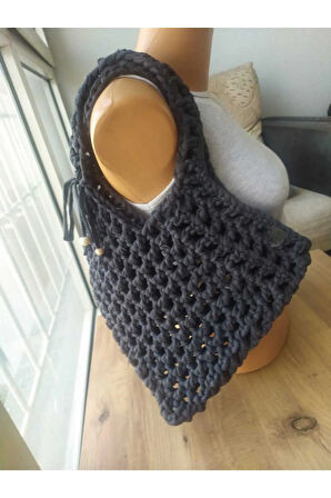 Asimetrik Yazlık File Çanta Omuz - Kol Handmade