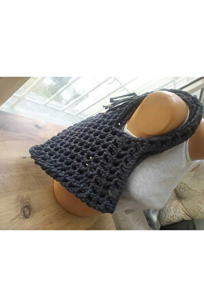 Asimetrik Yazlık File Çanta Omuz - Kol Handmade