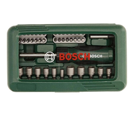 Bosch 46 parça cırcırlı Tornavida lokma vidalama seti