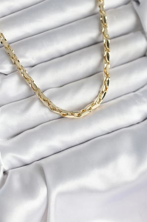 Pirinç Gold Renk 60 cm Zincir Kadın Kolye