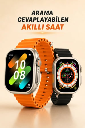 Kablosuz Şarjlı, Çağrı ve Müzik Kontrolü Sağlayan Akıllı Saat