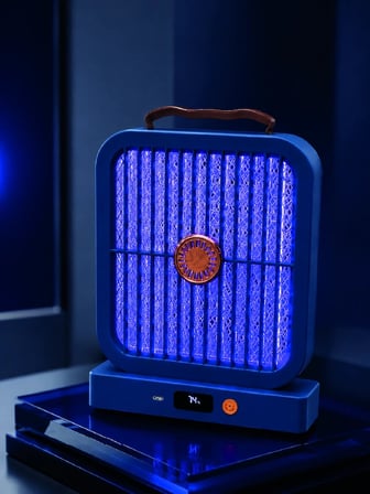 Masaüstü Şarjlı Elektrikli Sinek Öldürücü UV Teknolojili Mavi Cihaz