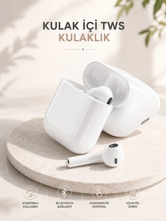 Yeni Nesil HD Ses ve Dokunmatik Kontrol Akıllı ve Şık Bluetooth Kulaklık