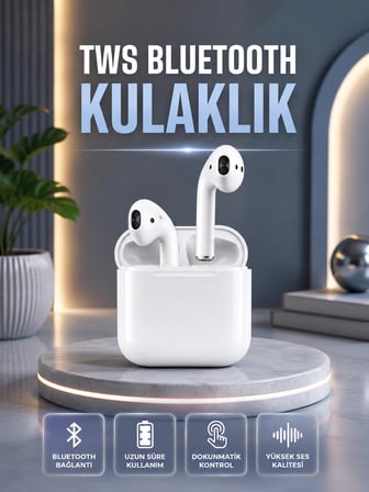 2.Nesil Kablosuz Bluetooth Kulaklık Uzun Pil Ömrü