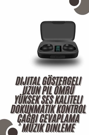 TWS Bluetooth Kulaklık 5.0 Bluetooth Bağlantılı Dokunmatik Kontrol Özelliği Yeni Nesil