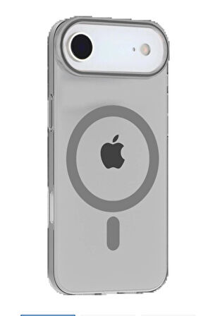 iPhone 17 Air PC Blank Magsafe Kapak - Natural Grey