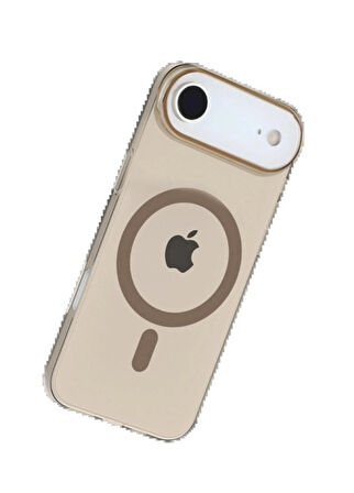 iPhone 17 Air PC Blank Magsafe Kapak - Çöl Titanyum