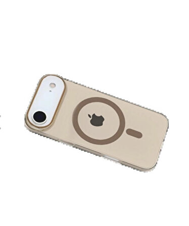 iPhone 17 Air PC Blank Magsafe Kapak - Çöl Titanyum