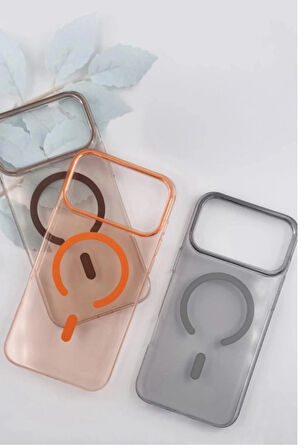 iPhone 17 pro Max PC Blank magsafe kapak-şeffaf 