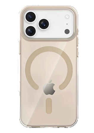 iPhone 17 Pro PC Blank Magsafe Kapak - Çöl Titanyum