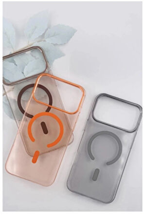 iPhone 17 Pro PC Blank Magsafe Kapak - Çöl Titanyum