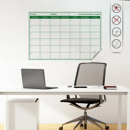 Pratik Mini Aylık Plan Çizelgesi -56x85 Cm Kağıt Tahta