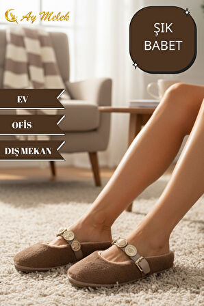 Kadın Babet Ev Ayakkabısı Ofis İş Günlük Şık Rahat Ayakkabı