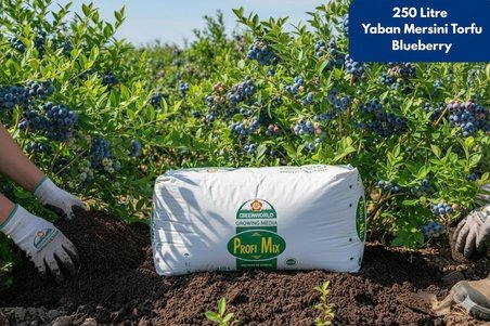 250 LT ProfiMix İthal Blueberry Yaban Mersini Torfu -  pH 3,5 - 4,5 Asidik Toprak 0-40 mm