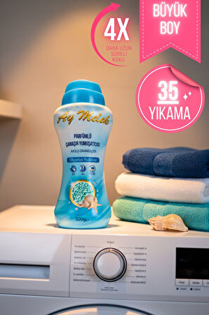 Çamaşır Parfümü 500 gr Çamaşır Yumuşatıcısı Granül Parçacıklı (Okyanus Esintisi)