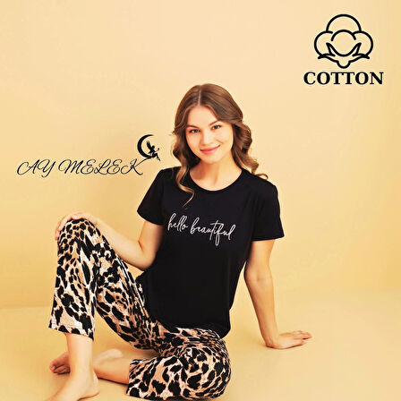 Kadın Pijama Takımı Pamuklu Lüx Pijama Seti