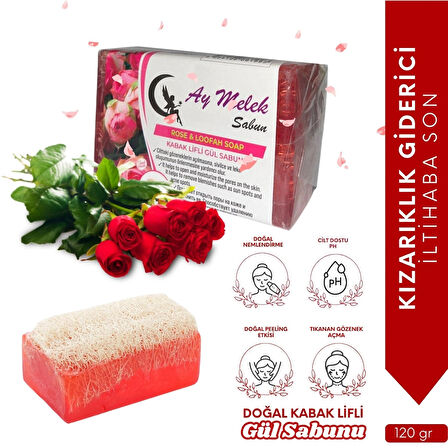 Doğal Kabak Lifli Gül Sabunu