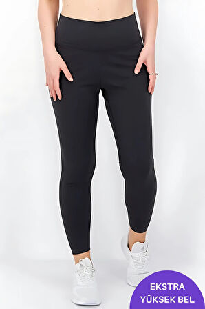 Kadın Tayt Yüksek Bel Toparlayıcı Sıkılaştırıcı İç Göstermeyen Mevsimlik Likralı Tayt