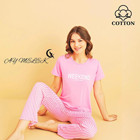 Kadın Pijama Takımı Pamuklu Lüx Pijama Seti