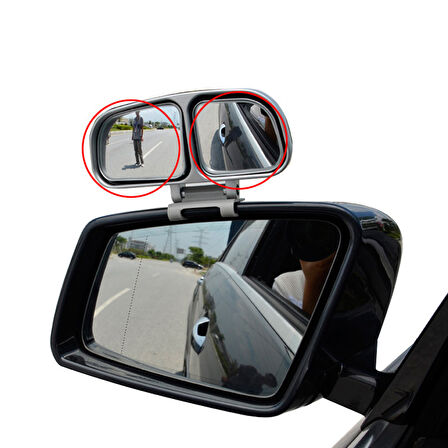 Sürücü Kursu Eğitmen Kör Nokta Aynası Çiftli Yan Ayna Siyah