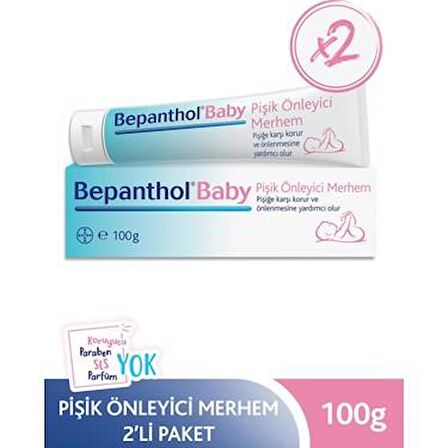 Bepanthol Baby Pişik Önleyici Merhem 100 Gr-2 ADET-SKT:04/2026