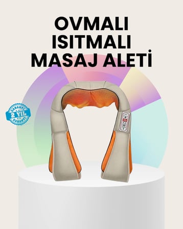 Isıtmalı Ovmalı Masaj Aleti Kas Gevşetici ve Kan Dolaşımı Düzenleyici