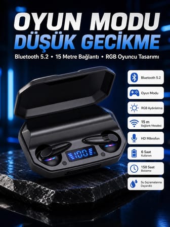 Çağrı Cevaplayabilen Akıllı Saat 5.2 Bluetooth Bağlantılı  Kulaklık