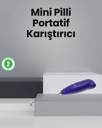 Mutfak İçin Mini El Mikseri – Kahve, Süt, Krema ve Sos Karıştırıcı