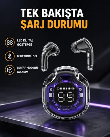 Kablosuz Bluetooth Kulaklık Hifi Ses Kalitesi ve Mikrofonlu