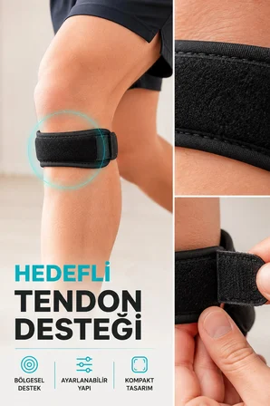 Ayarlanabilir Tendon Destek Bandı Diz Altı Spor Koşu Yürüyüş Bandı