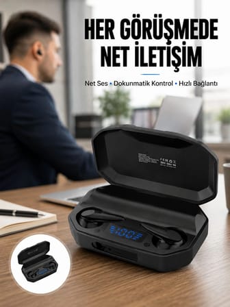 Çağrı Cevaplayabilen Akıllı Saat 5.2 Bluetooth Bağlantılı Kulaklık Yeni Nesil