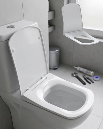 Universal Klozet Kapağı Yavaş Kapanan Sessiz Sistem Kolay Kurulum