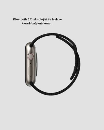 Bluetooth 5.2 Akıllı Saat Kablosuz Şarjlı Sesli Asistanlı 420 mAh Günlük Kullanım
