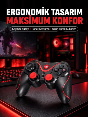 Rahat Kavrama ve Düşük Gecikme Teknolojili Gamepad