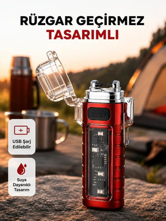 Rüzgar Geçirmez Elektrikli, Çoklu Işık Modlu Tasarım