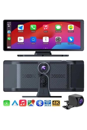 4K Ultra Araç İçi Ön ve Arka Kameralı Ekran HD 2 Kameralı Torpido Üstü Araç Multimedya