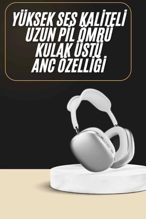 2025 Model Kulak Üstü Kablosuz Bluetooth Kulaklık Gürültü Azalta Uzun Pil