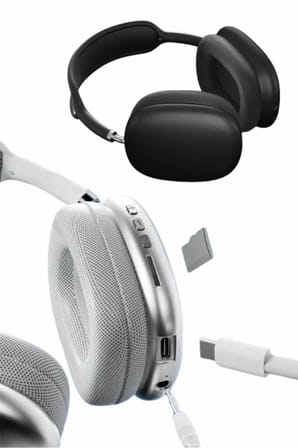 2025 Model Kulak Üstü Kablosuz Bluetooth Kulaklık Gürültü Azalta Uzun Pil