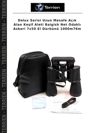Delux Serisi Uzun Mesafe Açık Alan Keşif Aleti Baigish Net Odaklı Askeri 7x50 El Dürbünü 1000m76m