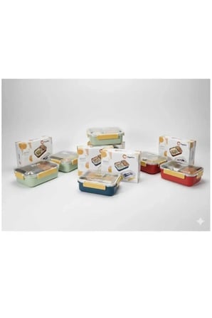 SEFER TASI 304 ÇELİK BÖLMELİ 620ML YEMEK/ BESLENME ÇANTASI