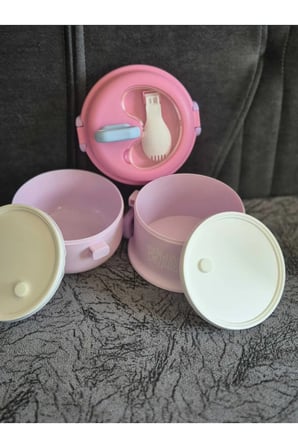 2 KATLI PLASTİK LUNCH BOX 660+700ML YEMEK TAŞIMA KUTUSU