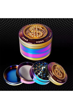 50mm Mıknatıslı Baharat ve Tütün Öğütücü, Çok Katlı, Şık Dizayn